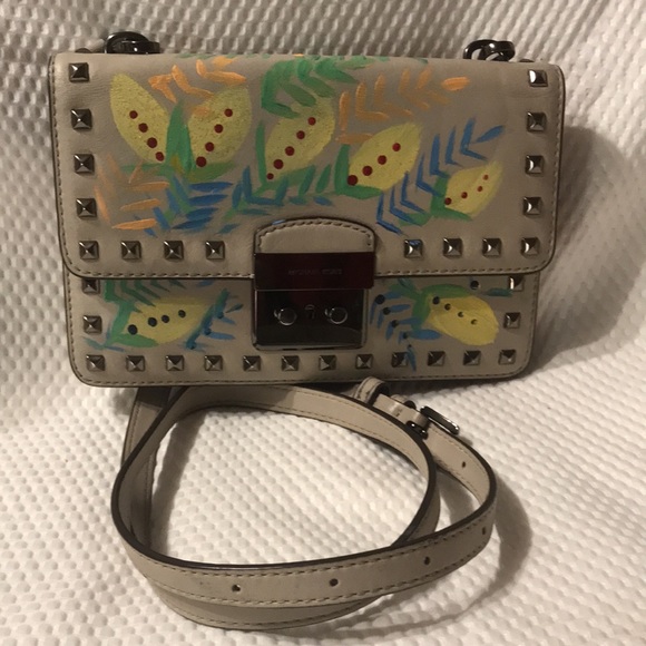 Michael Kors Bag Hand painted with Flowers - Picture 7 of 7